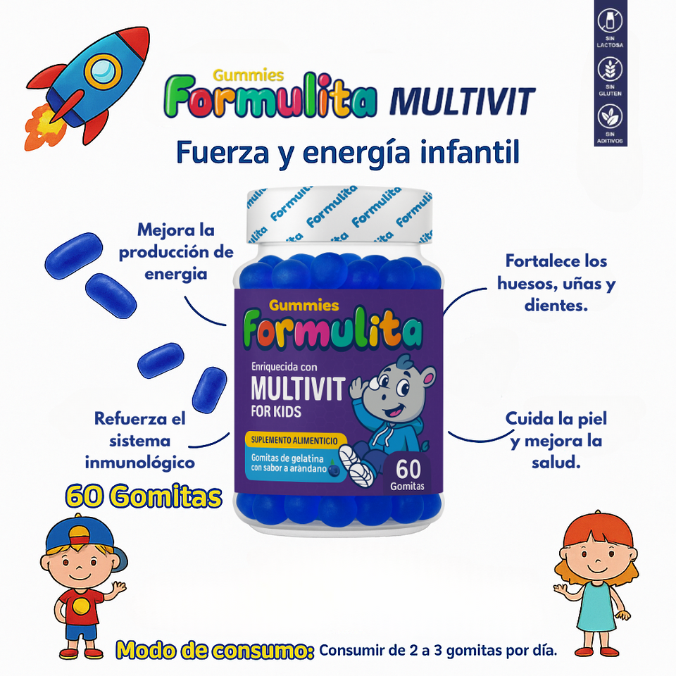 GOMITAS MULTIVITAMÍNICAS PARA NIÑOS