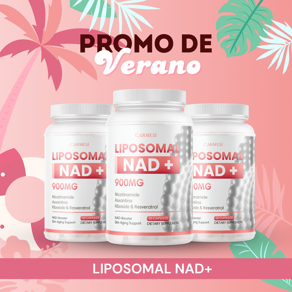 3 UNIDADES  NeverAge LIPOSOMAL NAD+ 1000 MG + RESVERATROL