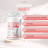 120 Capsulas NeverAge LIPOSOMAL NAD+ 1000 MG + RESVERATROL