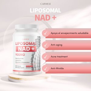 3 UNIDADES  NeverAge LIPOSOMAL NAD+ 1000 MG + RESVERATROL