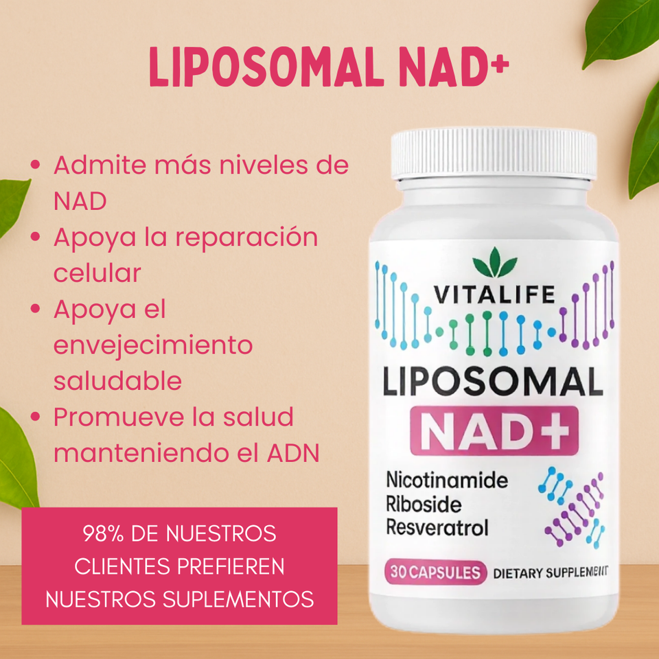 NAD+ 1000 MG + RESVERATROL -  LIPOSOMAL