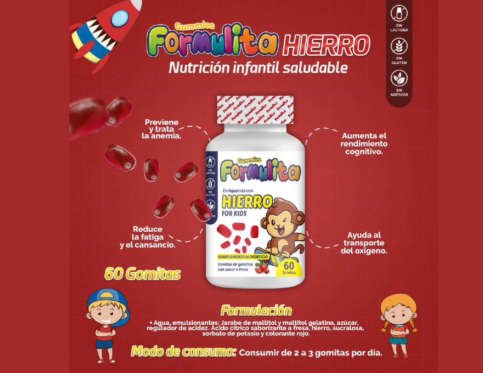 GOMITAS FORMULITA HIERRO PARA NIÑOS (gomitas)