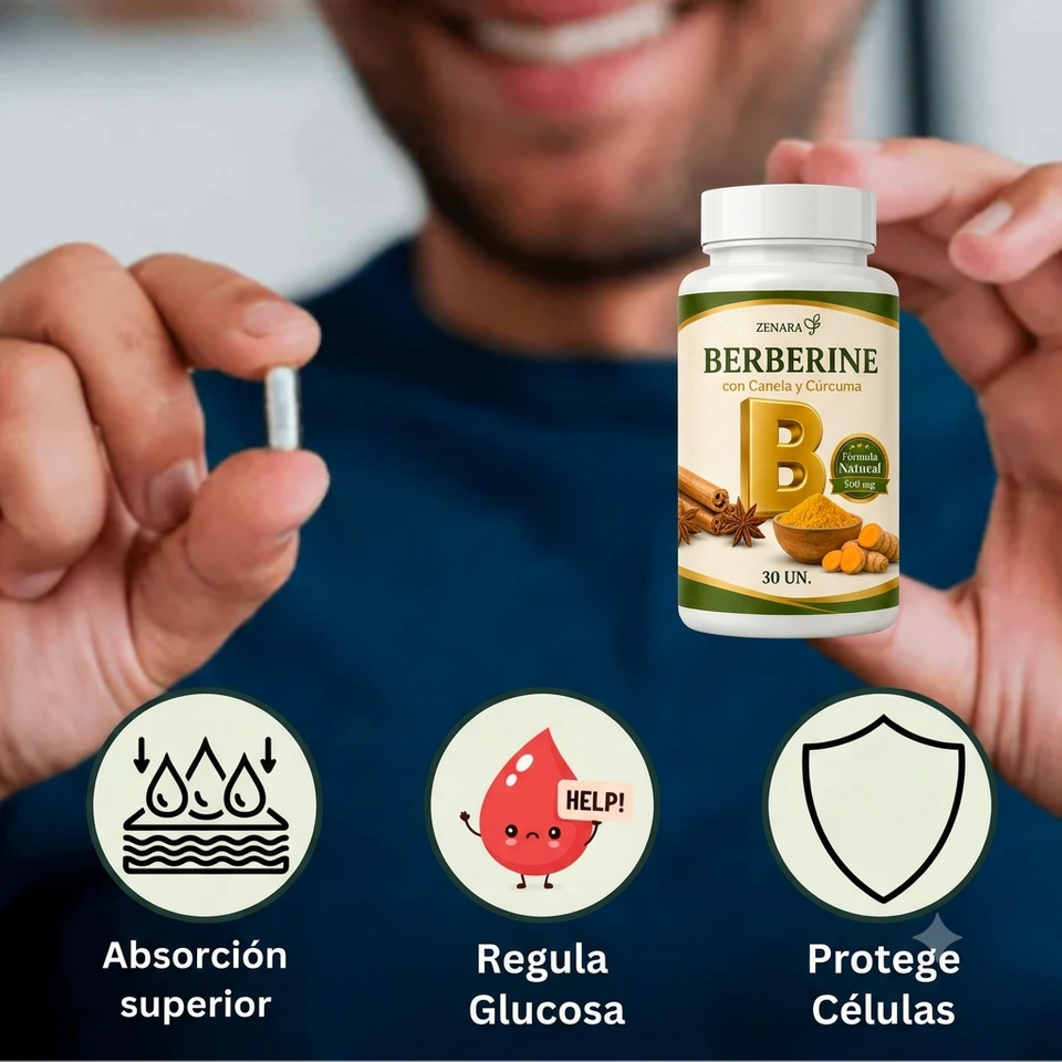 Pack 2x Berberina HCL + 1 Glycozen GRATIS