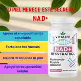 NAD+ 1000 MG + RESVERATROL -  LIPOSOMAL