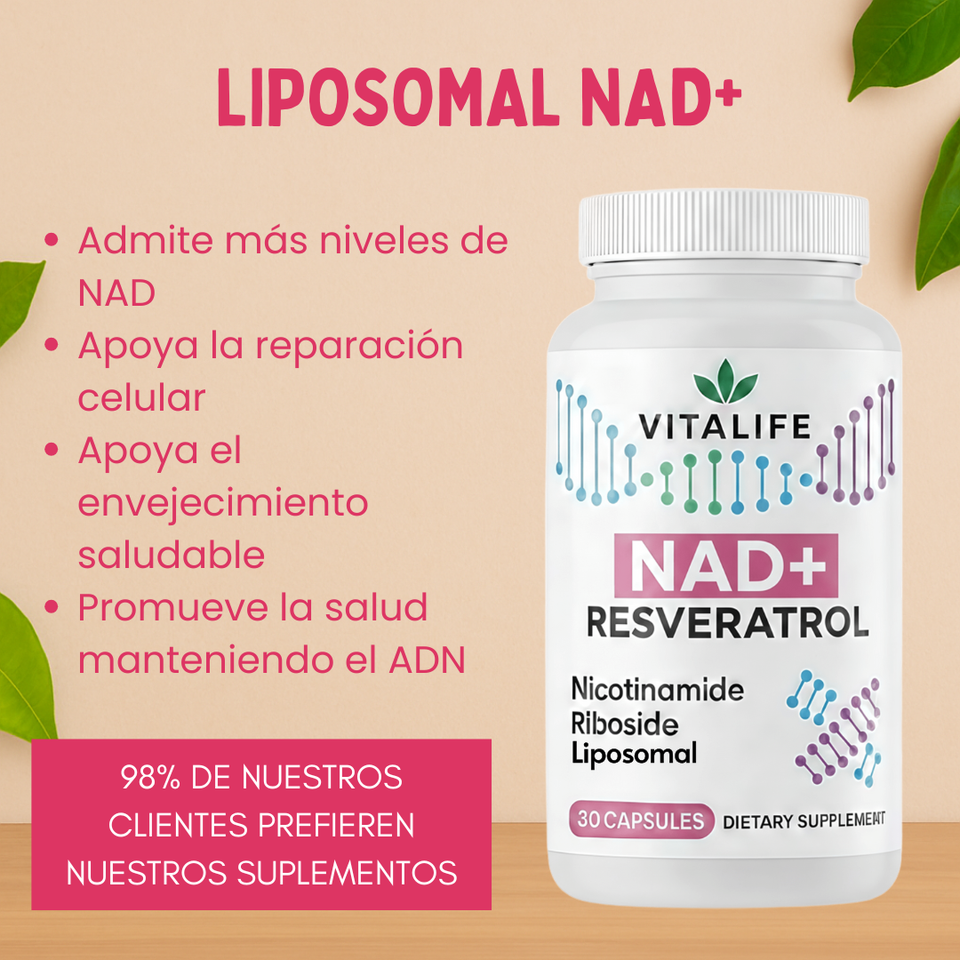 NAD+ 1000 MG + RESVERATROL -  LIPOSOMAL