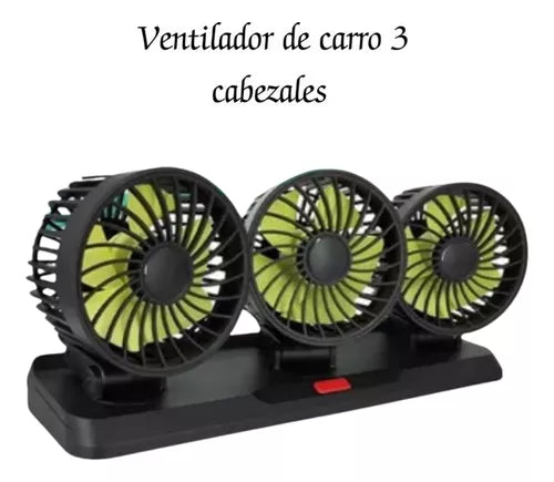 VENTILADOR 3 CABEZALES 12V