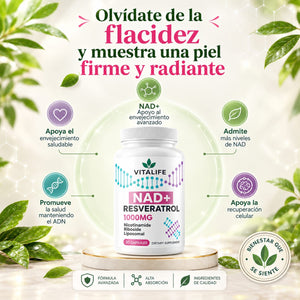 03 X NAD+ 1000 MG + RESVERATROL -  LIPOSOMAL
