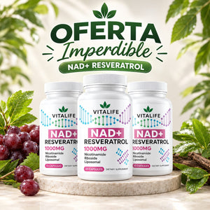 03 X NAD+ 1000 MG + RESVERATROL -  LIPOSOMAL