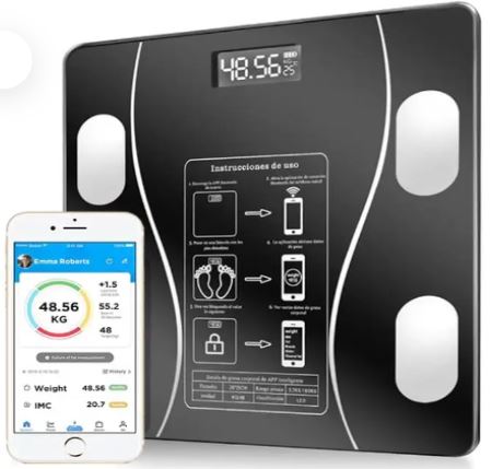 Balanza Digital Bluetooth 180kg Control de Peso Inteligente