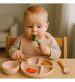 🍼 Set de Vajilla de Silicona para Bebé – 5 Piezas